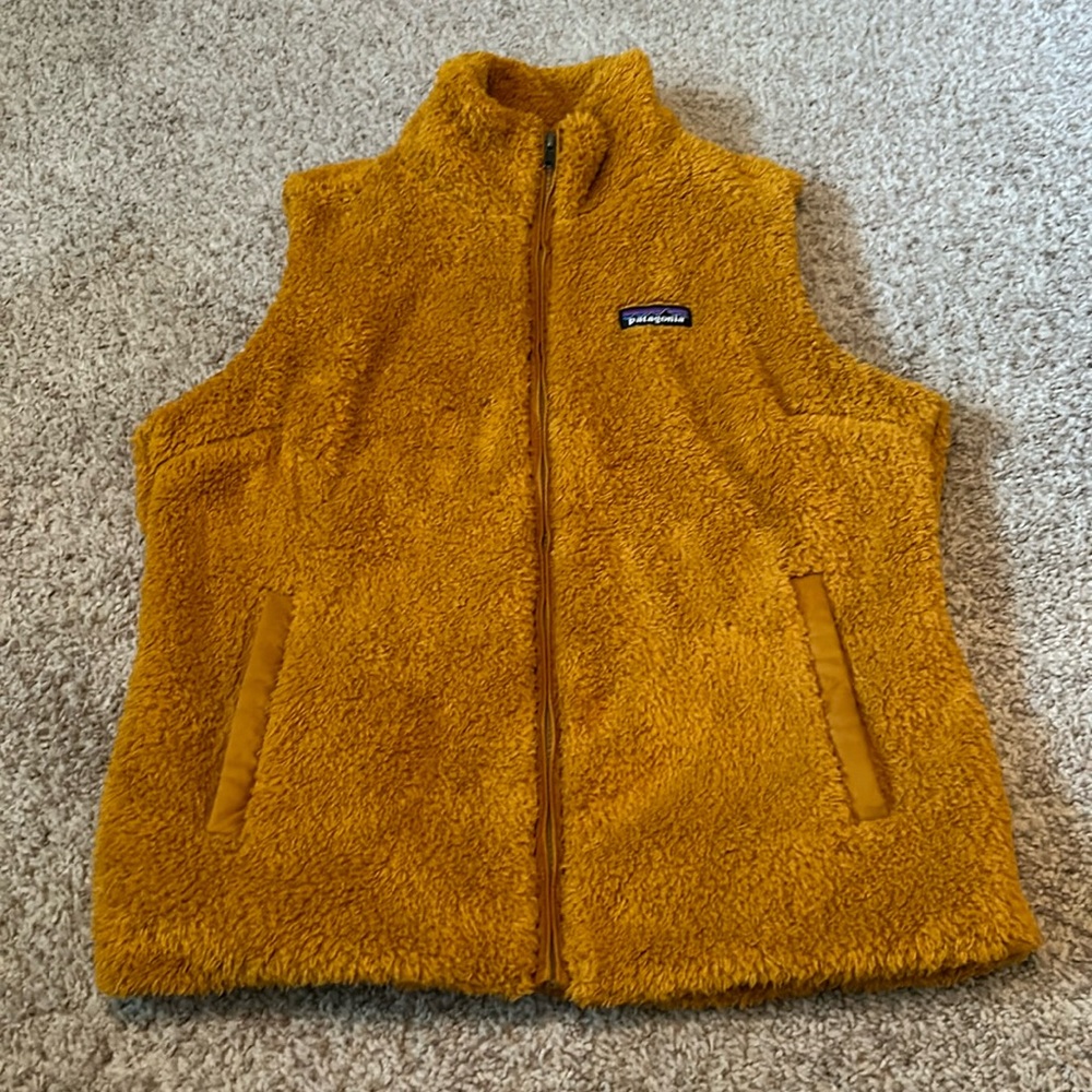 Patagonia Mustard Yellow Fleece Vest